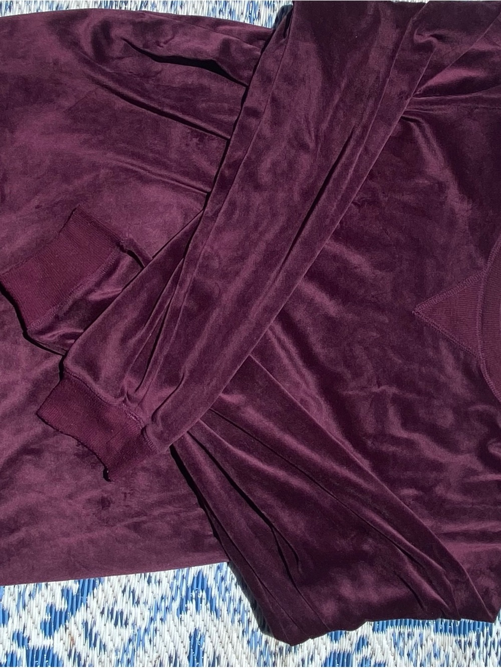 Honeydew USA Plush Velour Pajama Top in Deep Plum